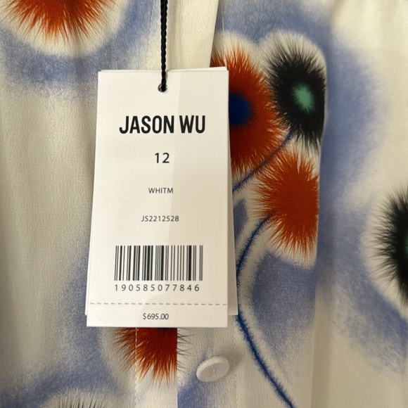 Jason Wu white short shelves dress size 12 - Picture 5 of 7